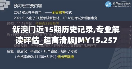 新澳门近15期历史记录,专业解读评估_超高清版JMY15.257