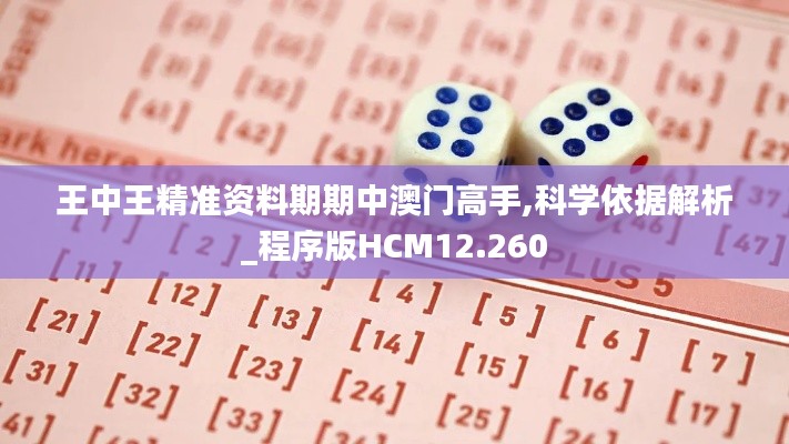 王中王精准资料期期中澳门高手,科学依据解析_程序版HCM12.260