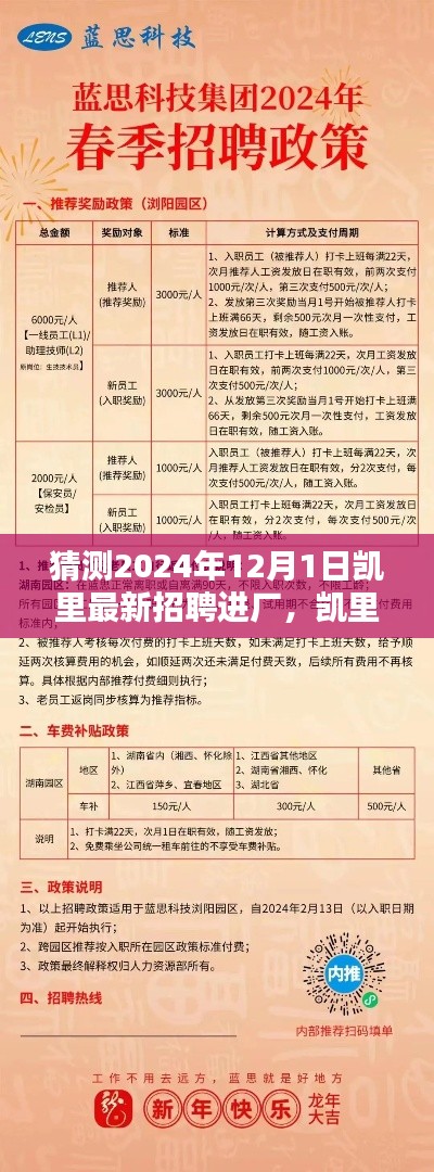 凯里最新招聘进厂全攻略，求职进厂步骤详解与预测招聘展望（2024年）