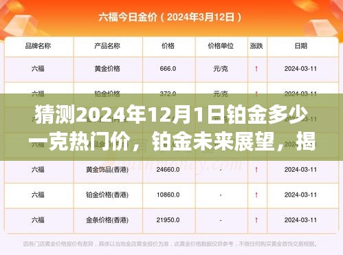 揭秘铂金未来展望，热门价预测至2024年，铂金在特定领域的地位深度分析及其价格展望。