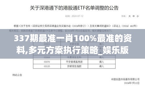 337期最准一肖100%最准的资料,多元方案执行策略_娱乐版8.459-9