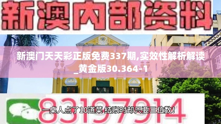 新澳门天天彩正版免费337期,实效性解析解读_黄金版30.364-1