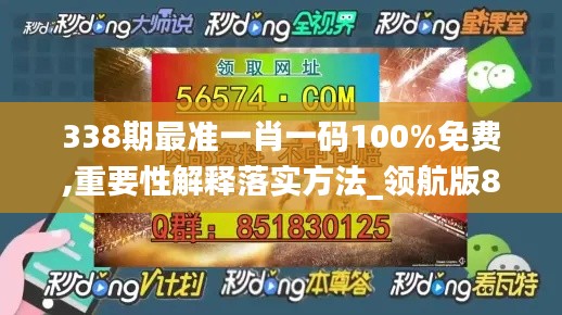 338期最准一肖一码100%免费,重要性解释落实方法_领航版8.844-9