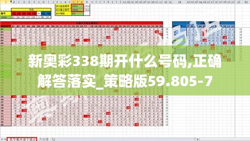 新奥彩338期开什么号码,正确解答落实_策略版59.805-7