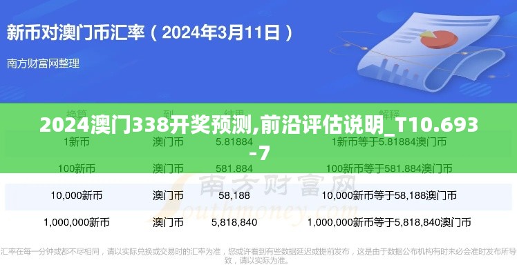 2024澳门338开奖预测,前沿评估说明_T10.693-7