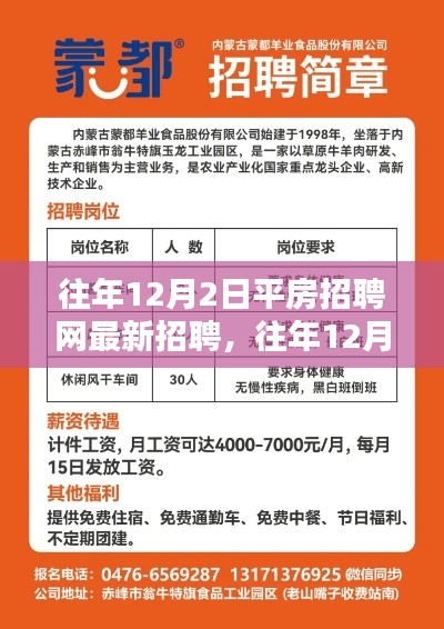 往年12月2日平房招聘网最新招聘信息汇总发布