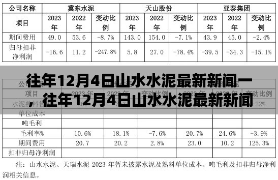 往年12月4日山水水泥最新新闻回顾与一览