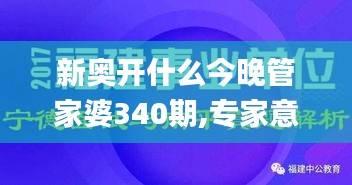 新奥开什么今晚管家婆340期,专家意见解析_X18.654-4