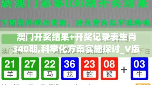 澳门开奖结果+开奖记录表生肖340期,科学化方案实施探讨_V版81.487-5