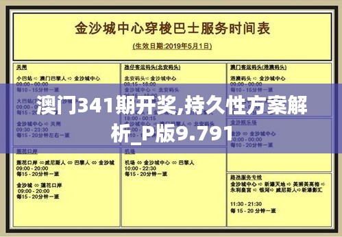 澳门341期开奖,持久性方案解析_P版9.791