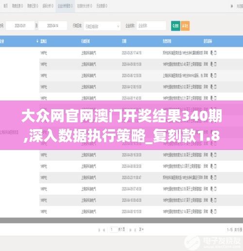 大众网官网澳门开奖结果340期,深入数据执行策略_复刻款1.831