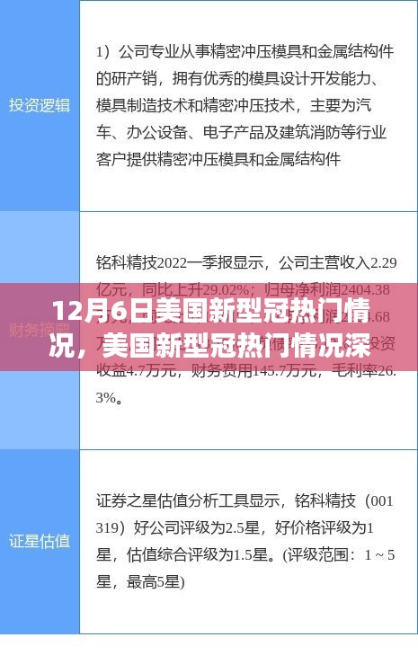 美国新型冠疫情深度解析，背景、事件与影响，热门情况探讨（12月6日更新）