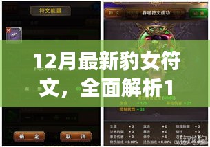 12月最新豹女符文配置指南，全面解析与配置强大符文