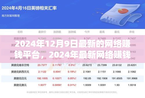 2024年最新网络赚钱平台探析，机遇与挑战并存