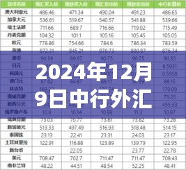 中行外汇最新牌价揭秘，学习变化，自信塑造未来（2024年12月9日）