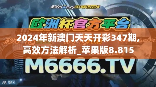 2024年新澳门天天开彩347期,高效方法解析_苹果版8.815