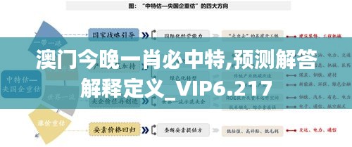 澳门今晚一肖必中特,预测解答解释定义_VIP6.217