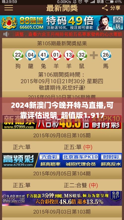 2024新澳门今晚开特马直播,可靠评估说明_超值版1.917