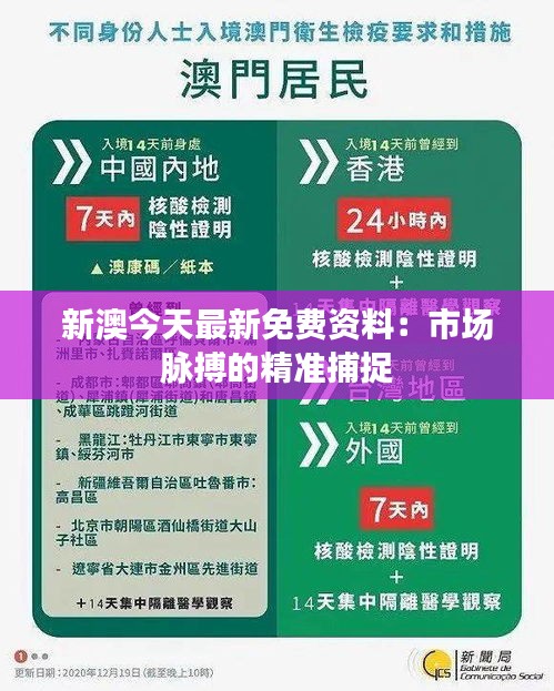 新澳今天最新免费资料：市场脉搏的精准捕捉