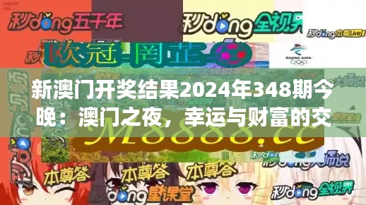 新澳门开奖结果2024年348期今晚：澳门之夜，幸运与财富的交汇