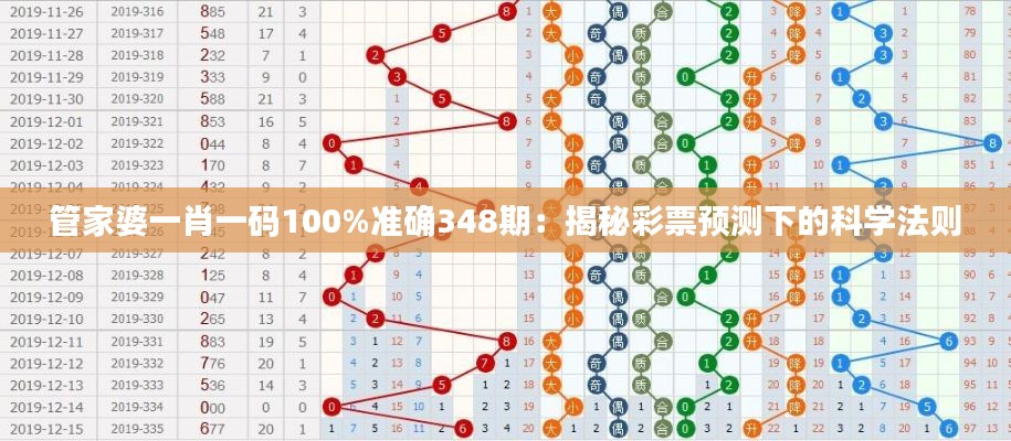 管家婆一肖一码100%准确348期：揭秘彩票预测下的科学法则