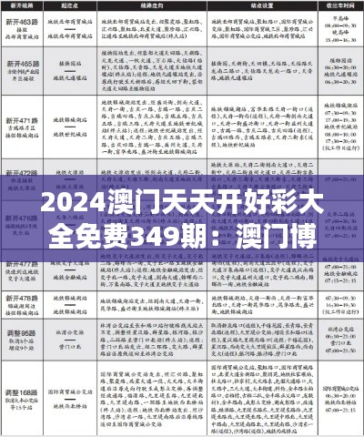 2024澳门天天开好彩大全免费349期：澳门博彩的新风向标