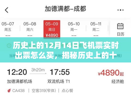 揭秘历史中的十二月十四日，飞机票实时出票攻略与购买指南