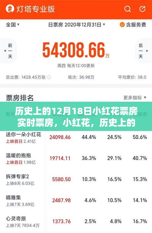 十二月十八日小红花票房传奇，实时数据揭示历史神话