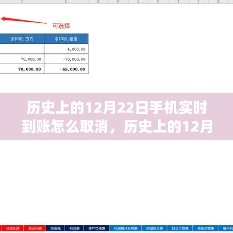 历史上的12月22日手机实时到账功能取消详解与操作指南