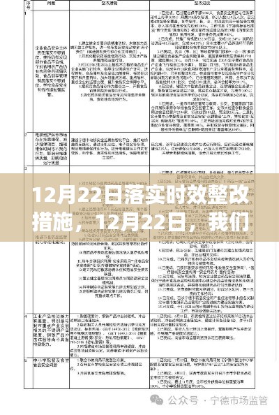 确保时效整改措施落地生根，12月22日的行动指南