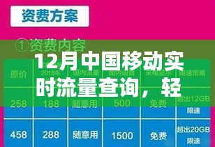 中国移动实时流量查询，轻松掌握流量动态