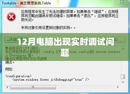 电脑实时调试问题解决方法及应对指南