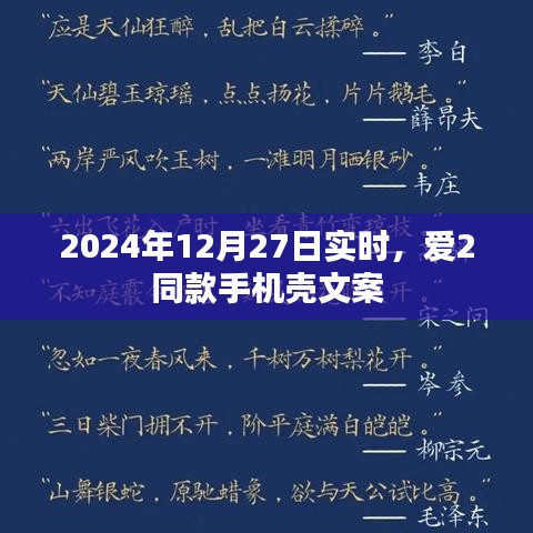 爱2同款手机壳文案，时尚潮流之选，引领个性风尚