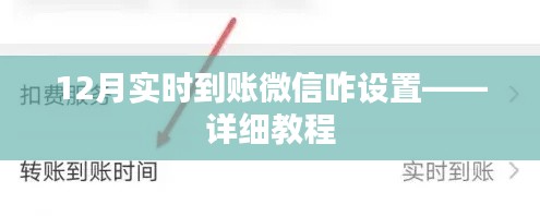 微信实时到账设置教程，12月最新指南