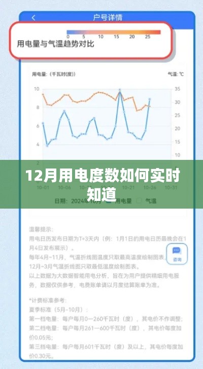 实时查询12月用电度数方法