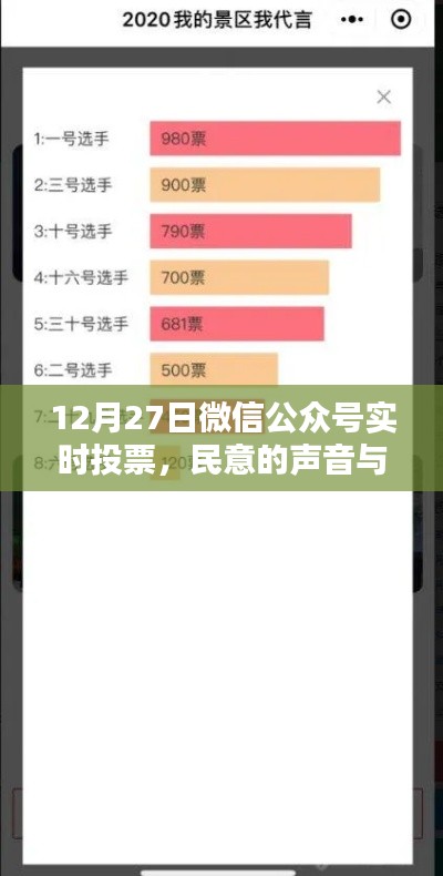 微信公众号实时投票揭示民意与平台力量