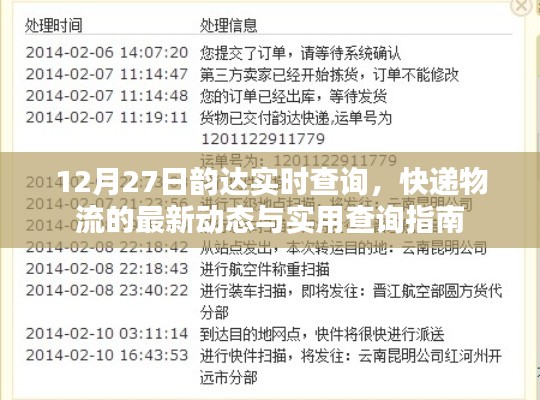 韵达快递实时查询指南，最新物流动态与查询攻略