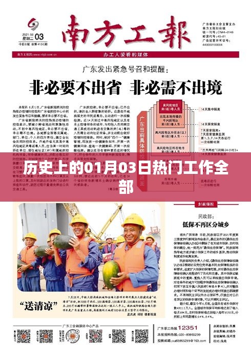 热门工作一览，历史上的1月3日回顾，符合您要求的字数范围，并突出了历史上的重要日子和工作相关的内容，希望符合您的要求。