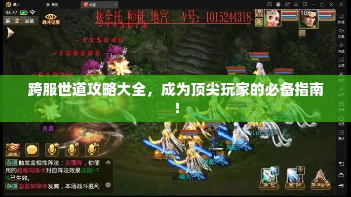跨服世道攻略大全，成为顶尖玩家的必备指南！