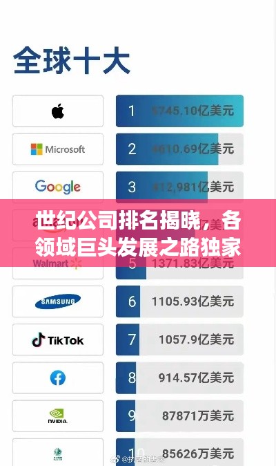 世纪公司排名揭晓，各领域巨头发展之路独家揭秘