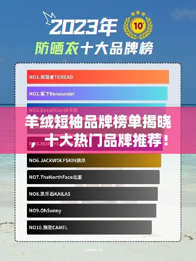 羊绒短袖品牌榜单揭晓，十大热门品牌推荐！